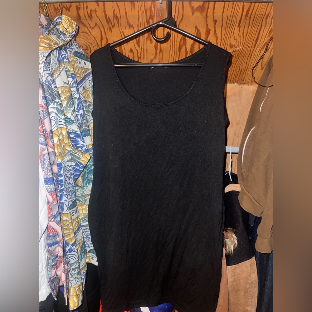 Black Plus size maternity dress